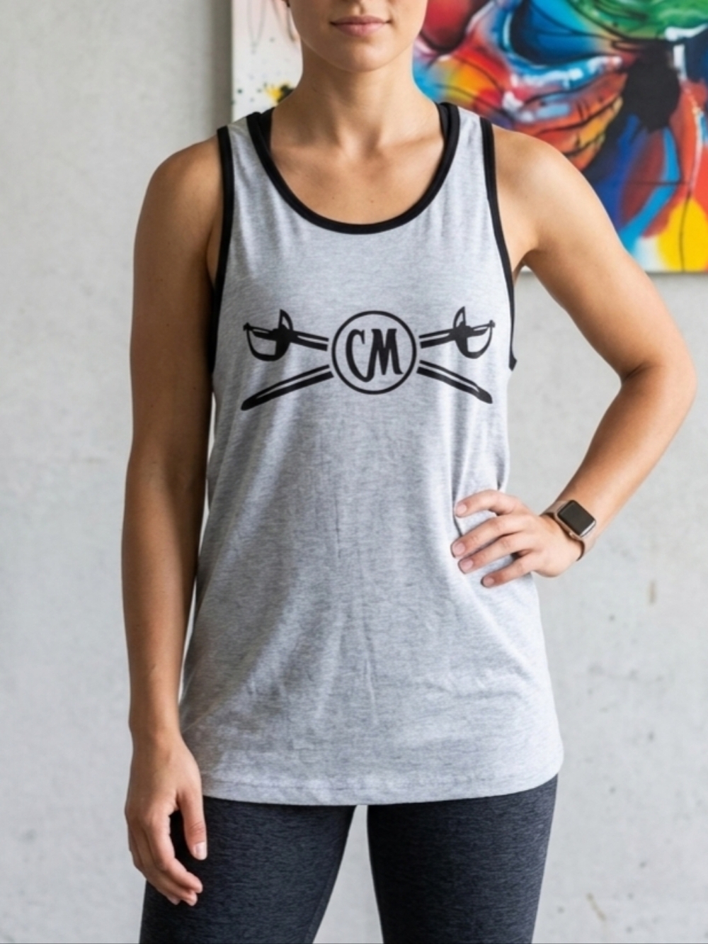 5 For $25✨New Captain Morgan Spiced Rum Unisex Grey & Black Tank Top Shirt Large